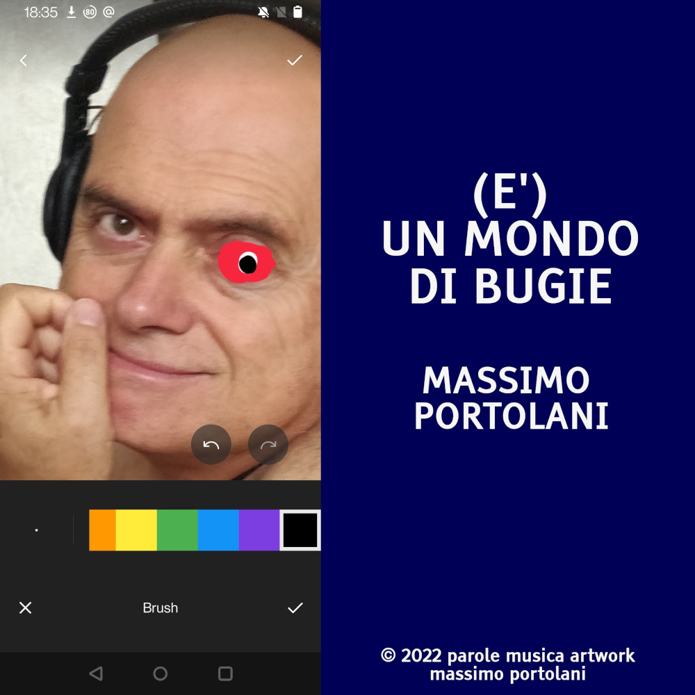 Copertina di Un mondo di bugie di Massimo Portolani